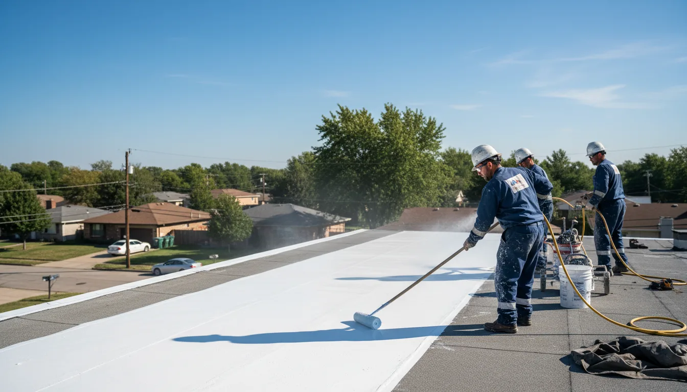 Commercial roof coating in Wauregan, CT near me